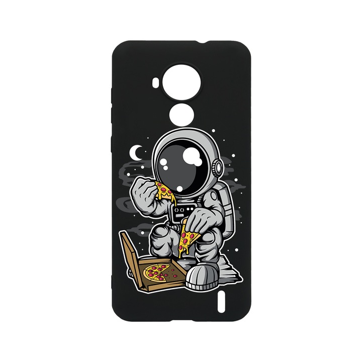 BestCase Slim Szilikon 0.8MM telefontok, Nokia C30, Astronaut Pizza, B 1004