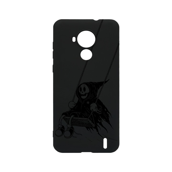 BestCase Slim Szilikon 0.8MM telefontok, Nokia C30, Death Swinging, B 1063