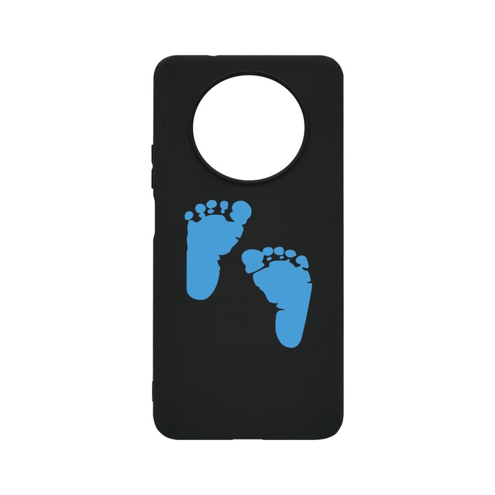 Силиконов калъф BestCase за Huawei Nova Y90, Boy Feet Print, 0.8MM Slim, Black Silicon Series, B 960