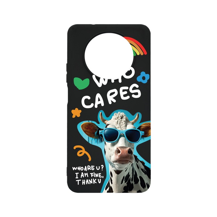 BestCase Slim Szilikon 0.8MM telefontok, Huawei Nova Y90, Cool Cow - Who Cares?, B 975