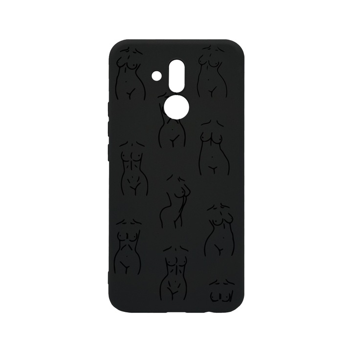 BestCase Slim Szilikon 0.8MM telefontok, Huawei Mate 20 Lite, Body Pattern, B 1061
