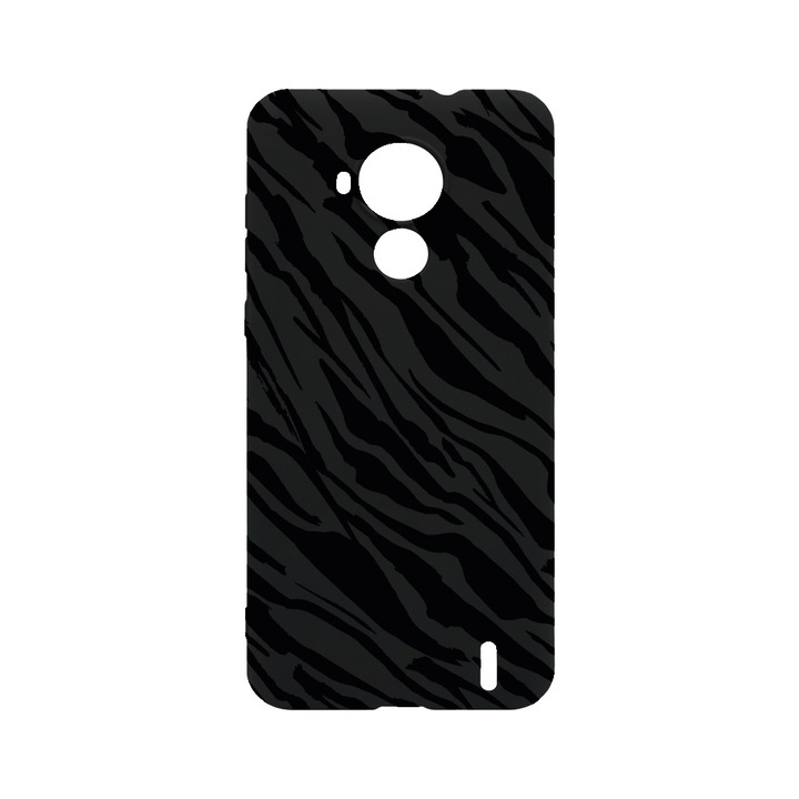 BestCase Slim Szilikon 0.8MM telefontok, Nokia C30, Zebra Pattern, B 1059