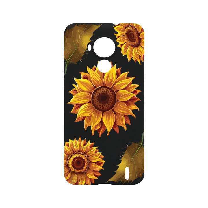 BestCase Slim Szilikon 0.8MM telefontok, Nokia C30, Sun Flower, B 1070