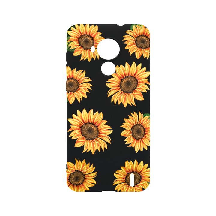 BestCase Slim Szilikon 0.8MM telefontok, Nokia C30, Sun Flower, B 1069