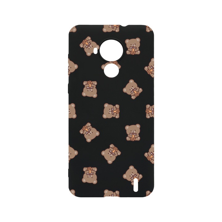 BestCase Slim Szilikon 0.8MM telefontok, Nokia C30, Teddy Bear Pattern, B 974