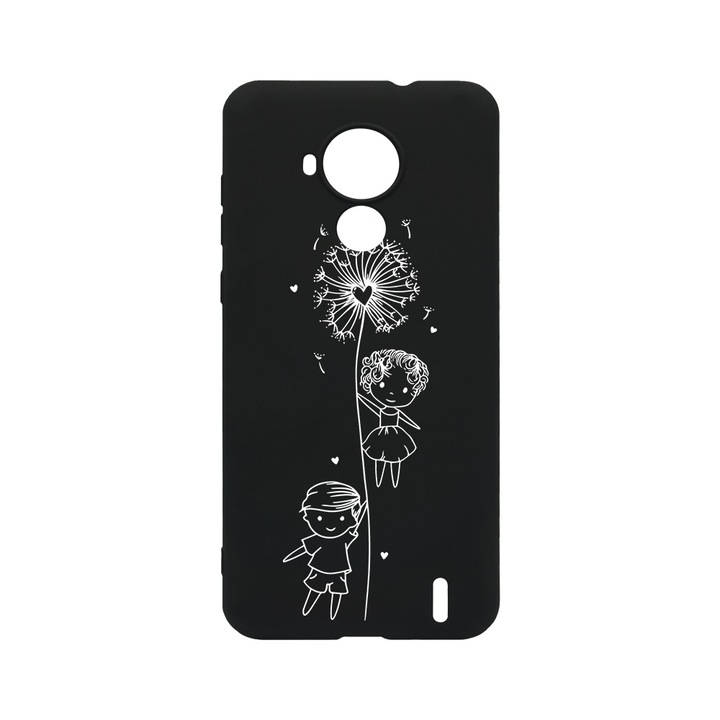 Husa BestCase® Slim SIlicon 0.8MM, Compatibila Cu Nokia C30, Girl And Boy, Rezistenta la uzura, B 1049