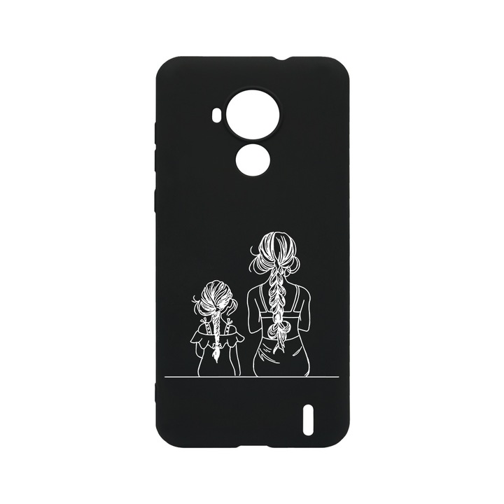 BestCase Slim Szilikon 0.8MM telefontok, Nokia C30, Mom And Daughter, B 1048