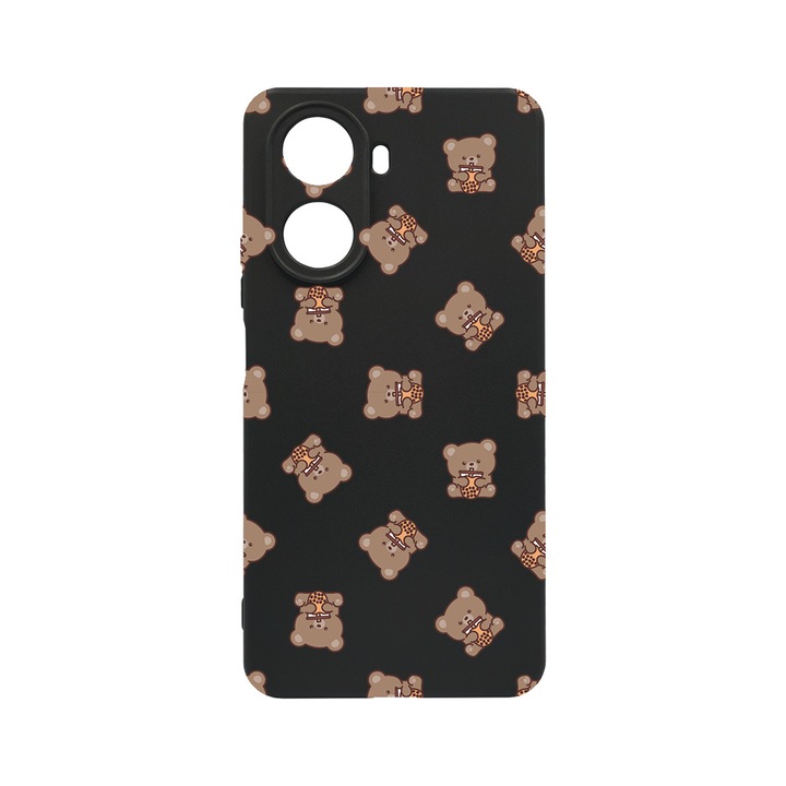 BestCase Slim Szilikon 0.8MM telefontok, Huawei Nova 10 SE, Teddy Bear Pattern, c-B 974
