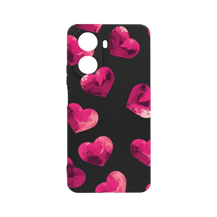 BestCase Slim Szilikon 0.8MM telefontok, Huawei Nova 10 SE, Heart Pattern, c-B 987