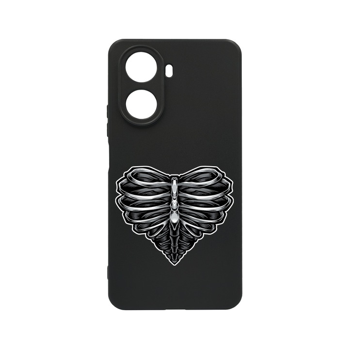 BestCase Slim Szilikon 0.8MM telefontok, Huawei Nova 10 SE, Skeleton Heart, c-B 1024