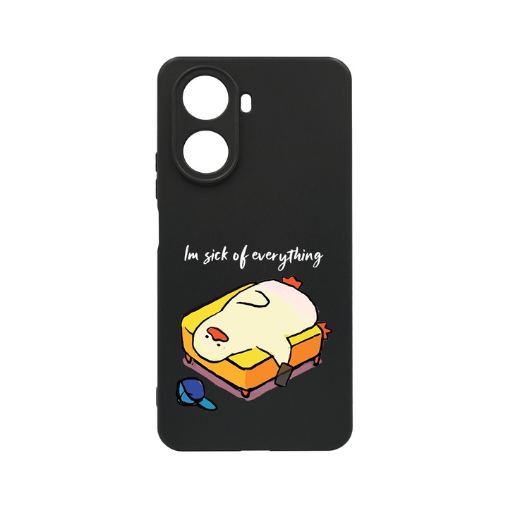 BestCase Slim Szilikon 0.8MM telefontok, Huawei Nova 10 SE, I'm Sick Of Everything, c-B 999