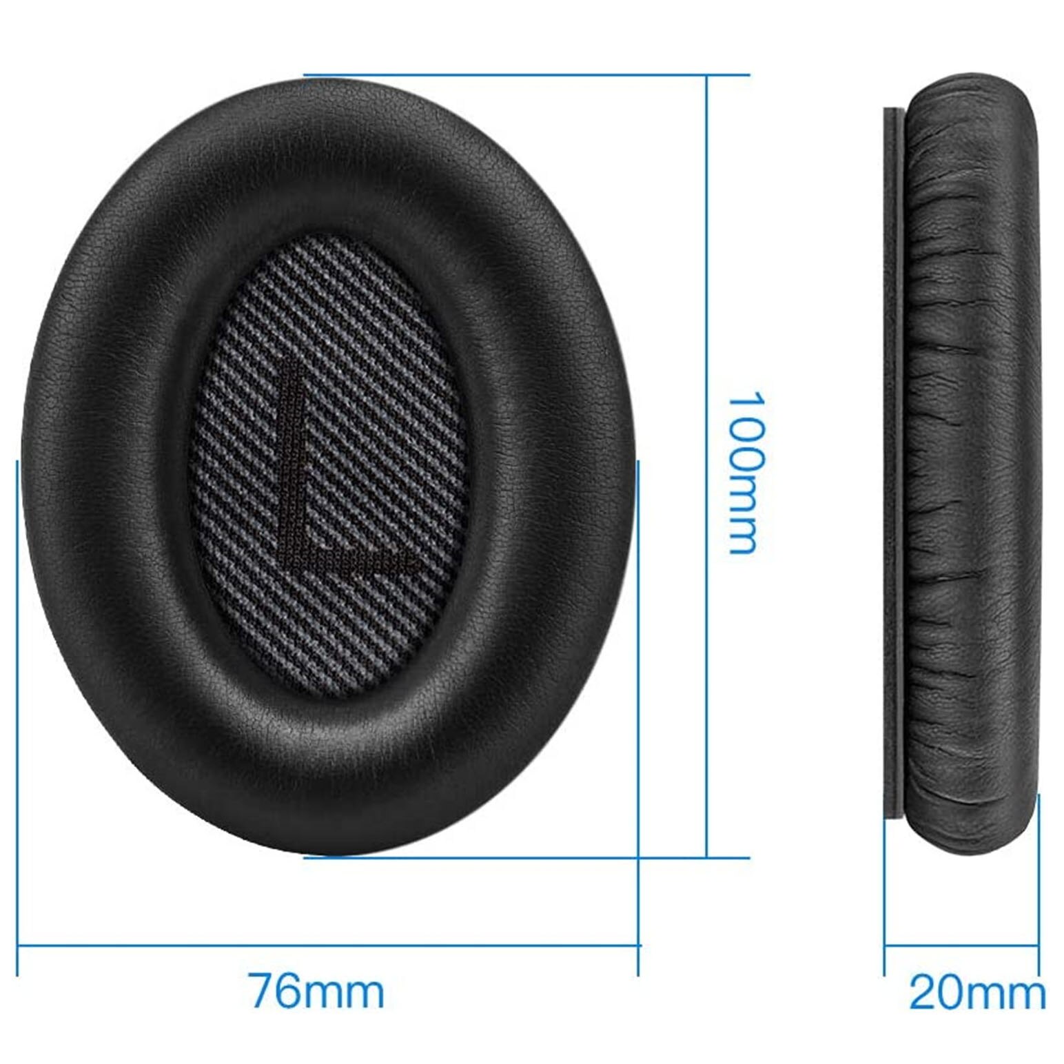 Set 2 earpads, Compatibil cu Bose QC35/QC35ii, Negru eMAG.ro