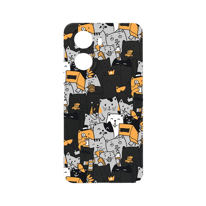 BestCase Slim Szilikon 0.8MM telefontok, Huawei Nova 10 SE, Cat Pattern, c-B 1030