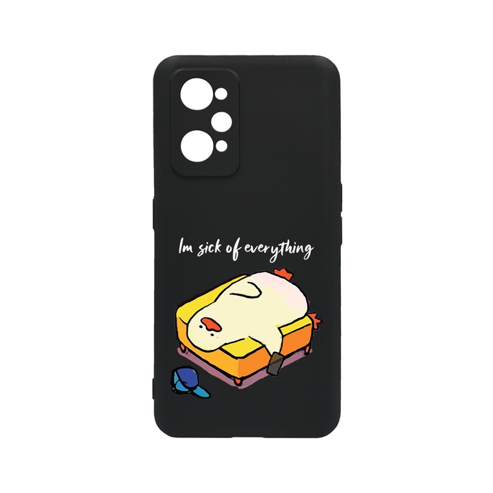 BestCase Slim Szilikon 0.8MM telefontok, Realme GT Neo 3T, I'm Sick Of Everything, c-B 999
