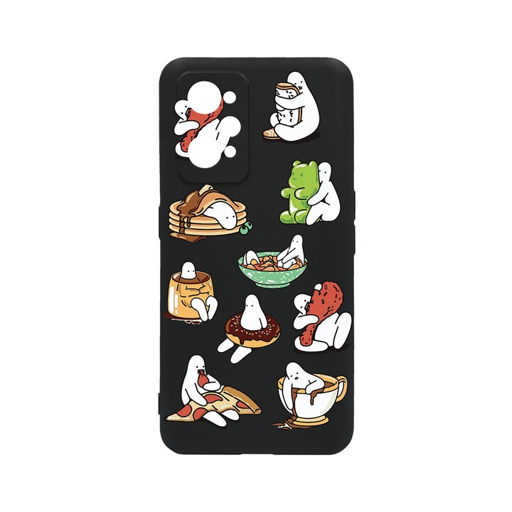 BestCase Slim Szilikon 0.8MM telefontok, Realme GT Neo 3T, Eating Is My Hobby, c-B 1018