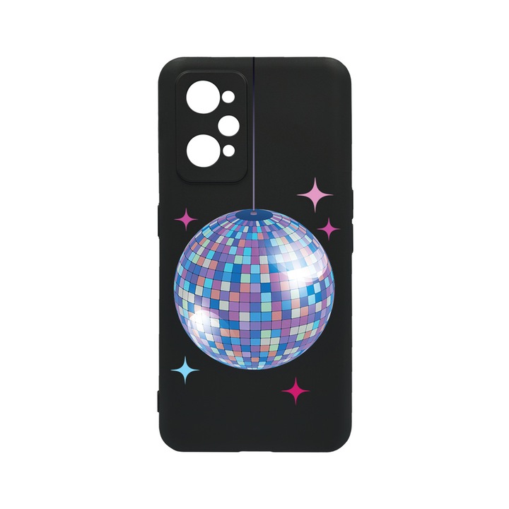 BestCase Slim Szilikon 0.8MM telefontok, Realme GT Neo 3T, Disco Ball, c-B 1006