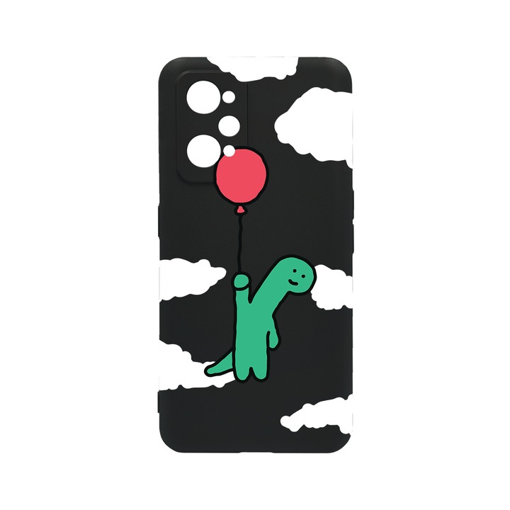 BestCase Slim Szilikon 0.8MM telefontok, Realme GT Neo 3T, Dino Balloon, c-B 956