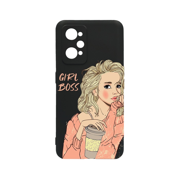 BestCase Slim Szilikon 0.8MM telefontok, Realme GT Neo 3T, Girl Boss, c-B 1009