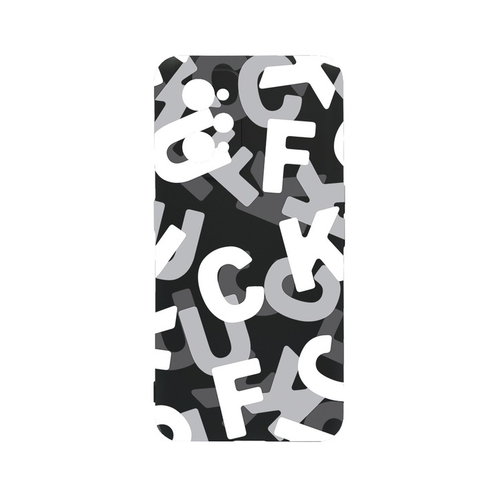BestCase Slim Szilikon 0.8MM telefontok, Realme GT Neo 3T, FCK Pattern, c-B 1021