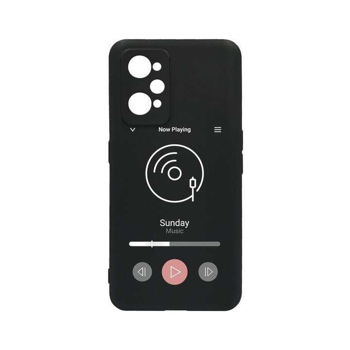 BestCase Slim Szilikon 0.8MM telefontok, Realme GT Neo 3T, Music Player, c-B 973