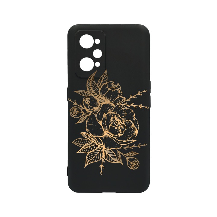 BestCase Slim Szilikon 0.8MM telefontok, Realme GT Neo 3T, Golden Rose, c-B 989