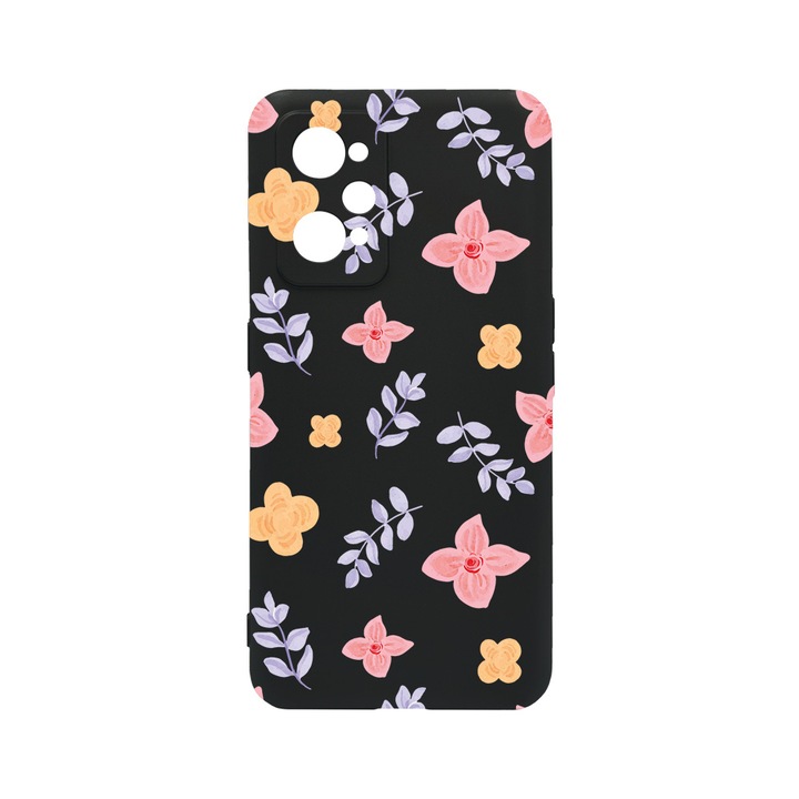 BestCase Slim Szilikon 0.8MM telefontok, Realme GT Neo 3T, Flower Pattern, c-B 978