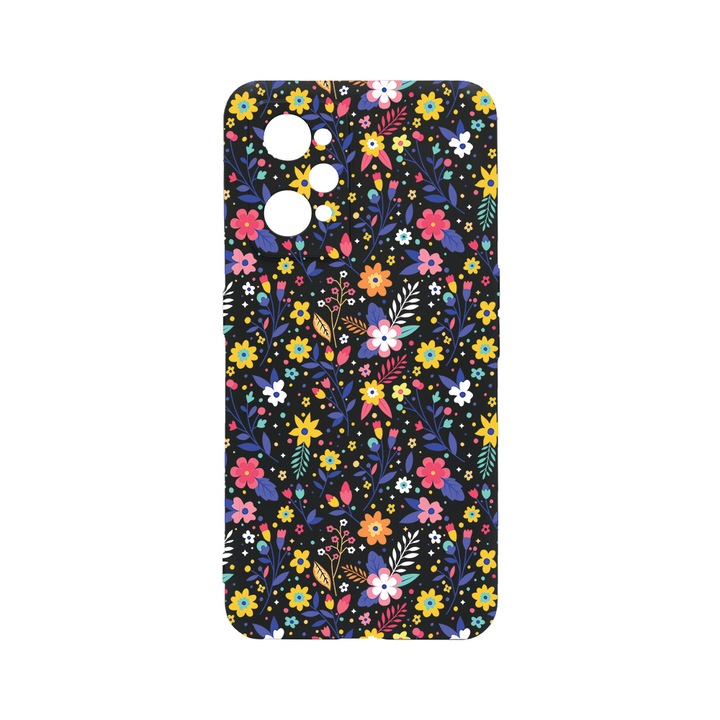 BestCase Slim Szilikon 0.8MM telefontok, Realme GT Neo 3T, Flower Pattern, c-B 955