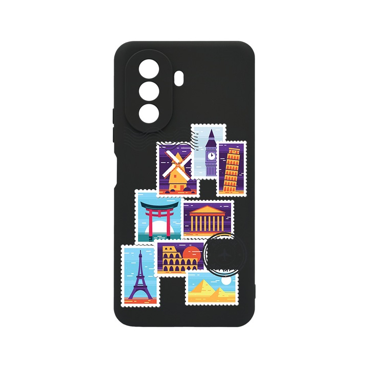 Силиконов калъф BestCase за Huawei Nova Y70, Mail on the way, 0.8MM Slim, Black Silicon Series, c-B 979