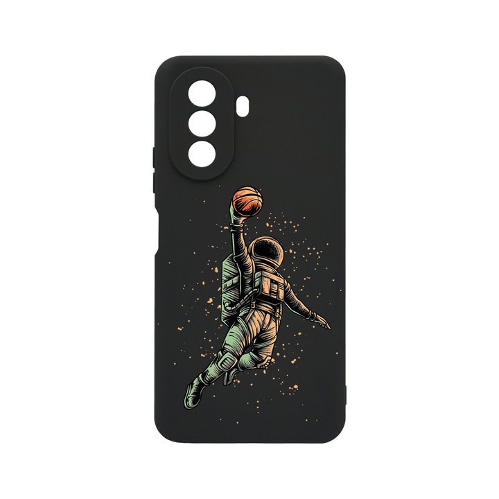 BestCase Slim Szilikon 0.8MM telefontok, Huawei Nova Y70, Astronaut Basketball, c-B 1003