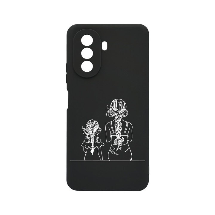 BestCase Slim Szilikon 0.8MM telefontok, Huawei Nova Y70, Mom And Daughter, c-B 1048