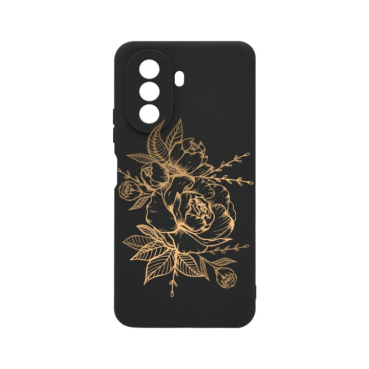 BestCase Slim Szilikon 0.8MM telefontok, Huawei Nova Y70, Golden Rose, c-B 989