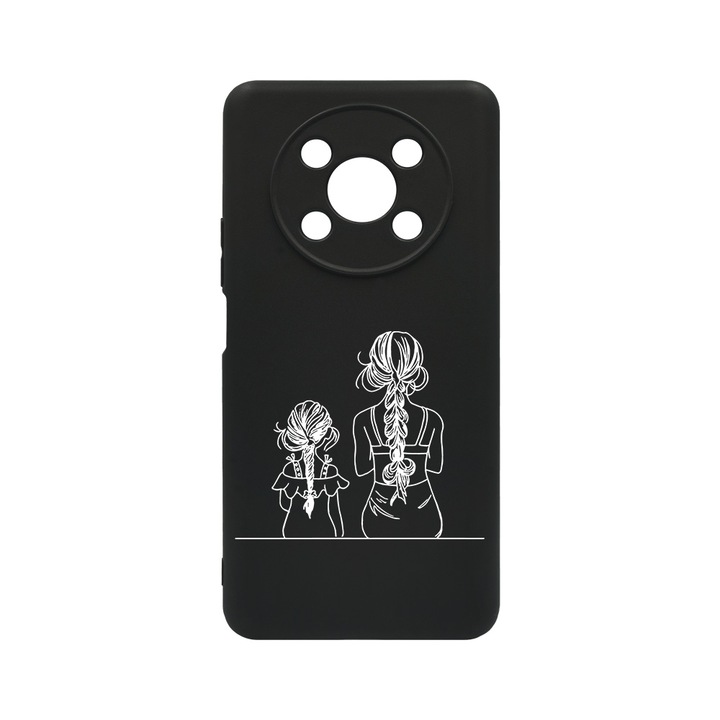 BestCase Slim Szilikon 0.8MM telefontok, Honor Magic4 Lite, Mom And Daughter, c-B 1048
