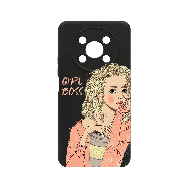 BestCase Slim Szilikon 0.8MM telefontok, Honor Magic4 Lite, Girl Boss, c-B 1009
