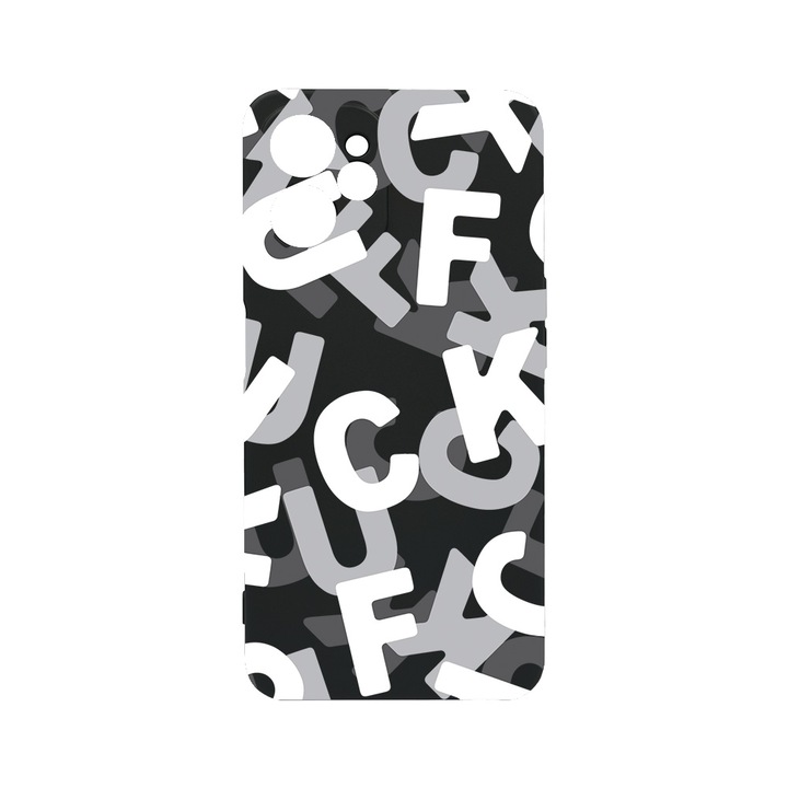 BestCase Slim Szilikon 0.8MM telefontok, Realme 9i 5G, FCK Pattern, c-B 1021