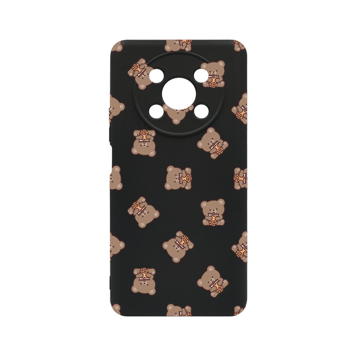 BestCase Slim Szilikon 0.8MM telefontok, Honor Magic4 Lite, Teddy Bear Pattern, c-B 974