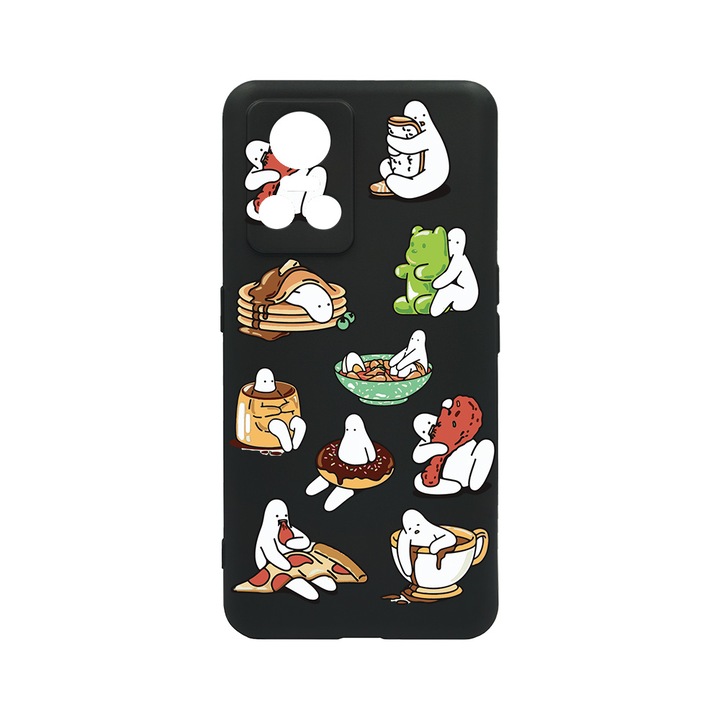 BestCase Slim Szilikon 0.8MM telefontok, Realme GT Neo 3, Eating Is My Hobby, c-B 1018