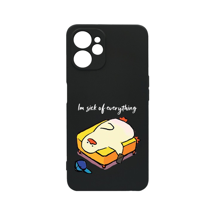 BestCase Slim Szilikon 0.8MM telefontok, Realme 9i 5G, I'm Sick Of Everything, c-B 999