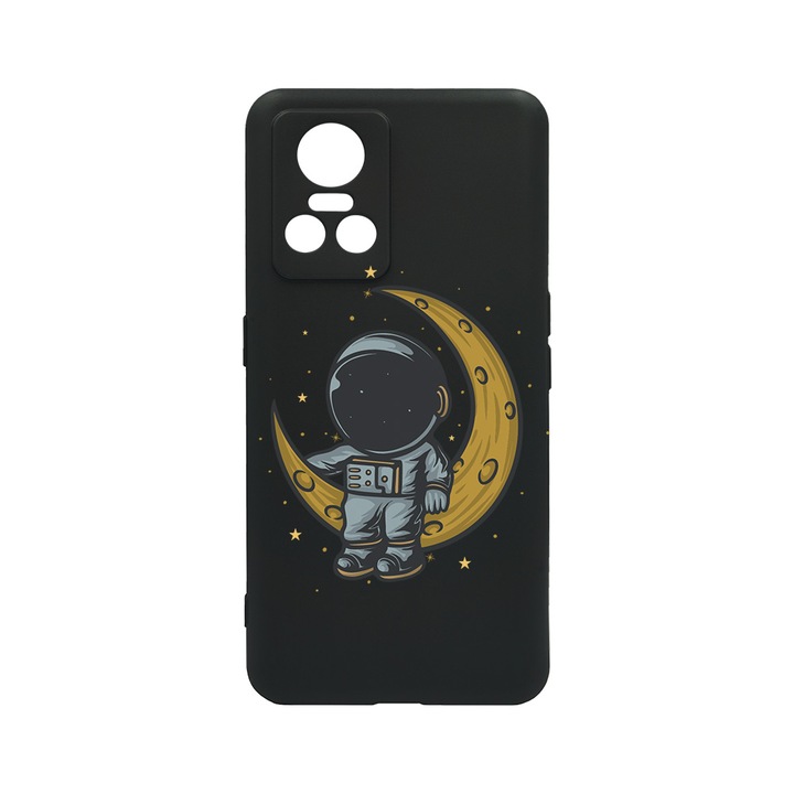 BestCase Slim Szilikon 0.8MM telefontok, Realme GT Neo 3, Astronaut on Moon, c-B 997