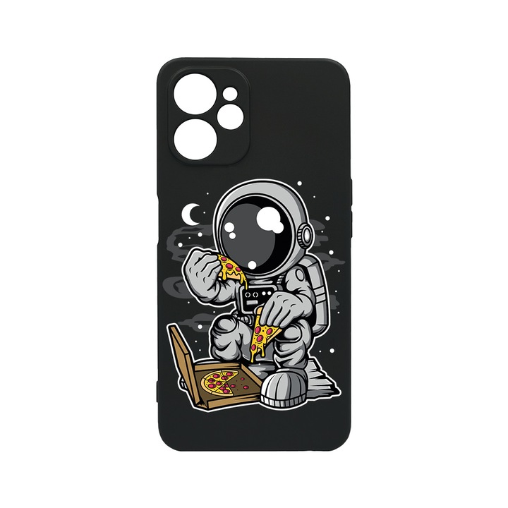 BestCase Slim Szilikon 0.8MM telefontok, Realme 9i 5G, Astronaut Pizza, c-B 1004