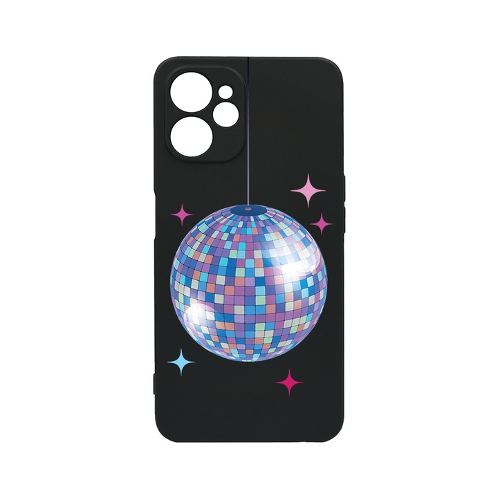 BestCase Slim Szilikon 0.8MM telefontok, Realme 9i 5G, Disco Ball, c-B 1006