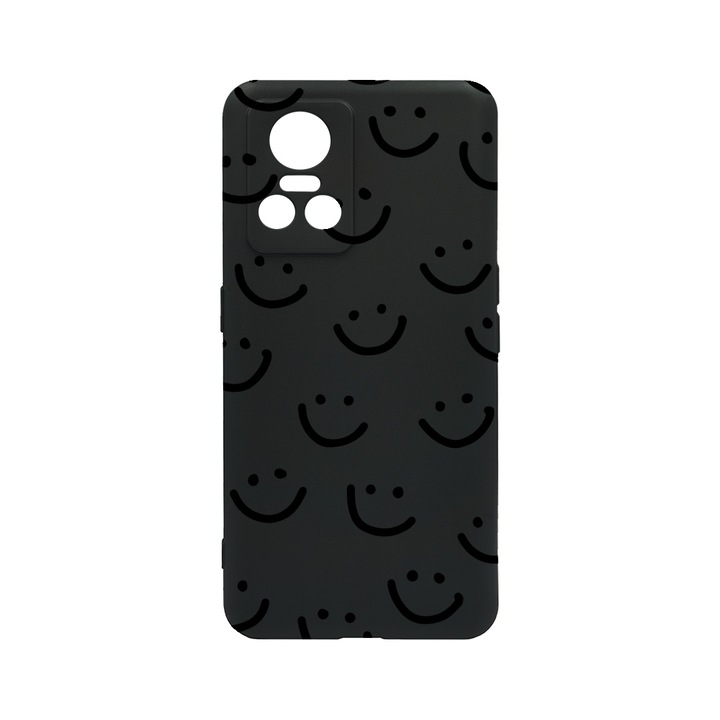 BestCase Slim Szilikon 0.8MM telefontok, Realme GT Neo 3, Smiley, c-B 1056