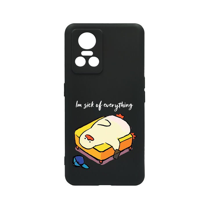 BestCase Slim Szilikon 0.8MM telefontok, Realme GT Neo 3, I'm Sick Of Everything, c-B 999