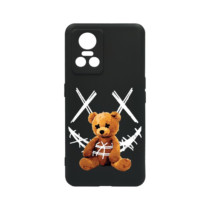 BestCase Slim Szilikon 0.8MM telefontok, Realme GT Neo 3, Teddy Bear Smile, c-B 982
