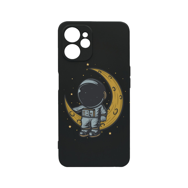BestCase Slim Szilikon 0.8MM telefontok, Realme 9i 5G, Astronaut on Moon, c-B 997