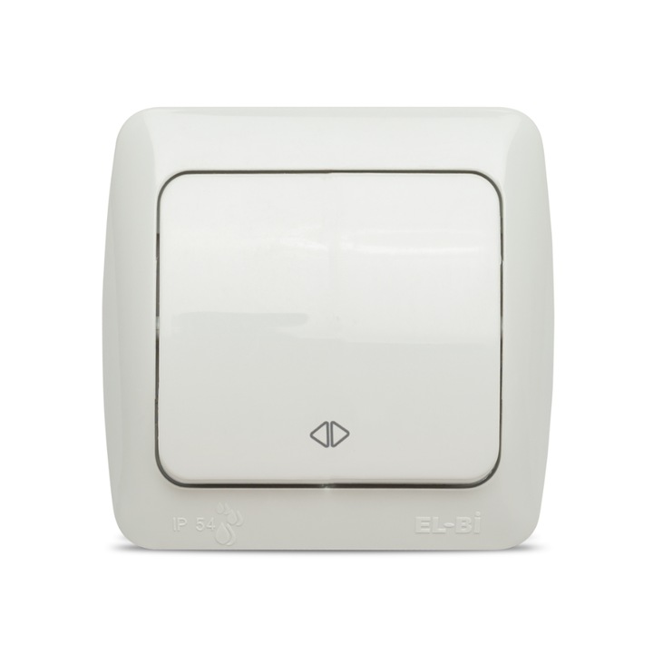 Intrerupator Cap Cruce Elbi Eva PT IP54 Alb