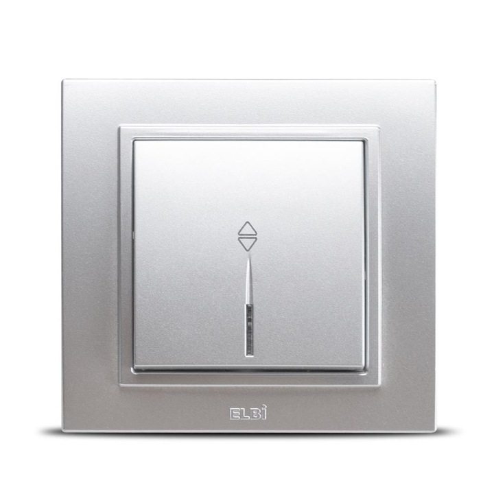 Intrerupator Cap Scara Iluminat Elbi Zena ST Gri Metalizat
