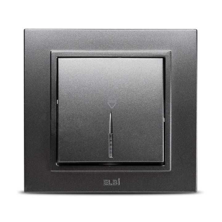 Intrerupator Cap Scara Iluminat Elbi Zena ST Gri Inchis
