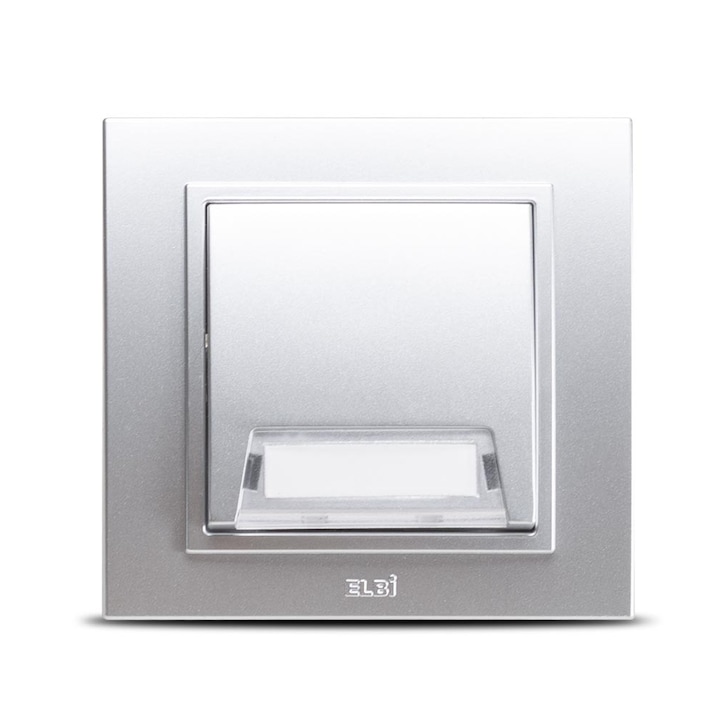 Intrerupator Sonerie Eticheta Elbi Zena ST Gri Metalizat