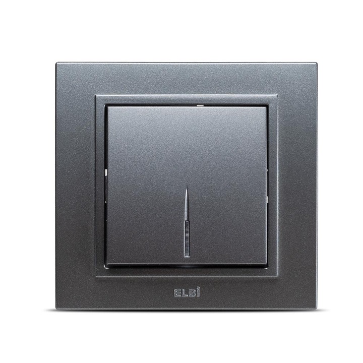 Intrerupator Iluminat Elbi Zena ST Gri Inchis