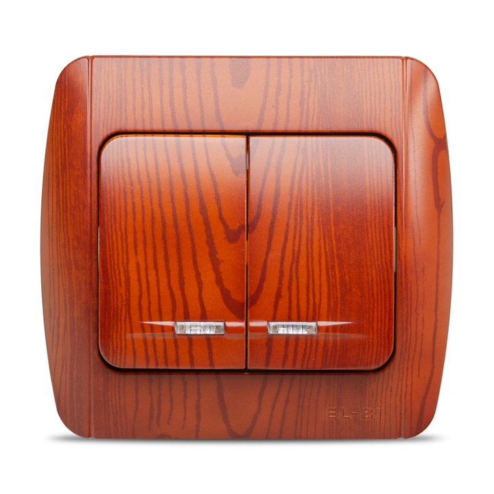 Intrerupator Dublu Iluminat Elbi Zirve ST Cires